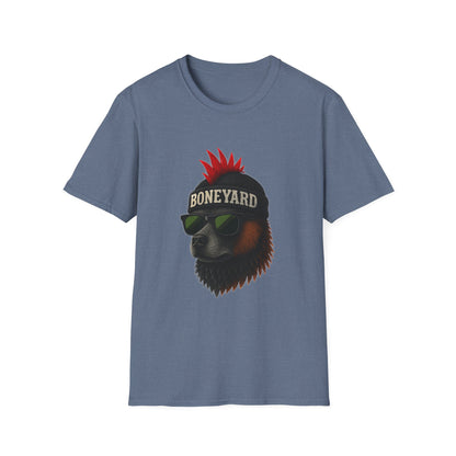 Punk Rock dog T-Shirt, Cool Graphic Tee, Music Lover Shirt, Festival Outfit, Unique Gift for Teens, Boneyard Design