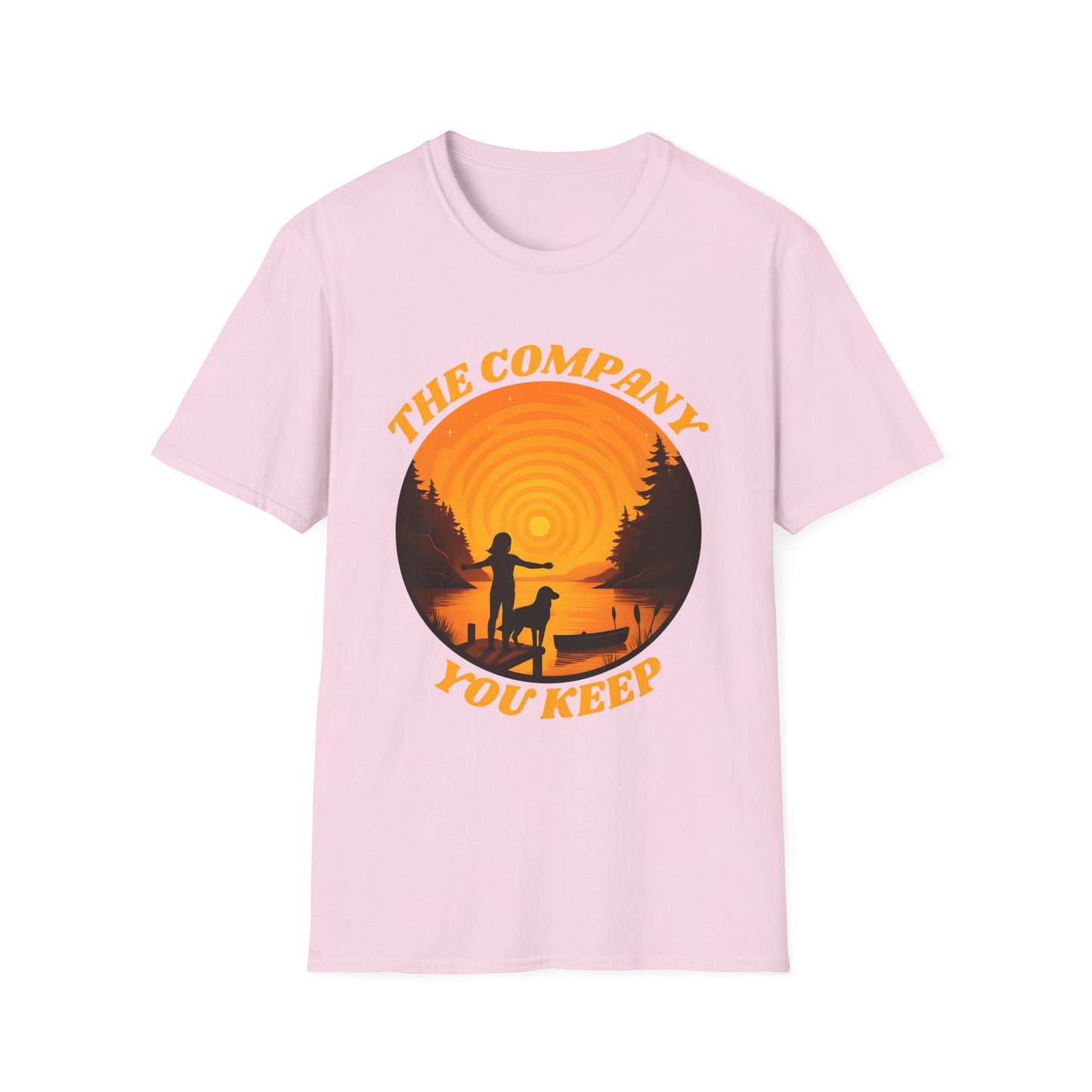 The Company You Keep Dog & Lake Sunset Tee