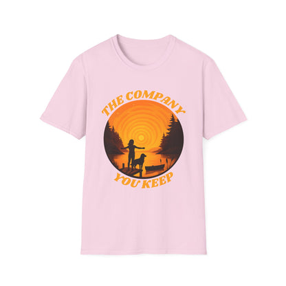 The Company You Keep Dog & Lake Sunset Tee