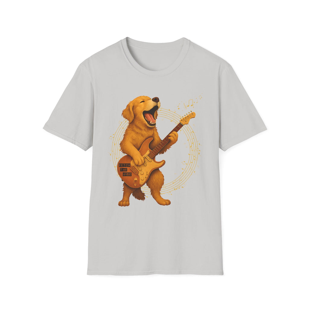 Rocking Golden Retriever Guitar Shirt