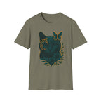Cyber Floral Cat T-Shirt