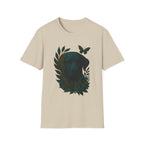 Cyber Floral Dog Silhouette T-Shirt