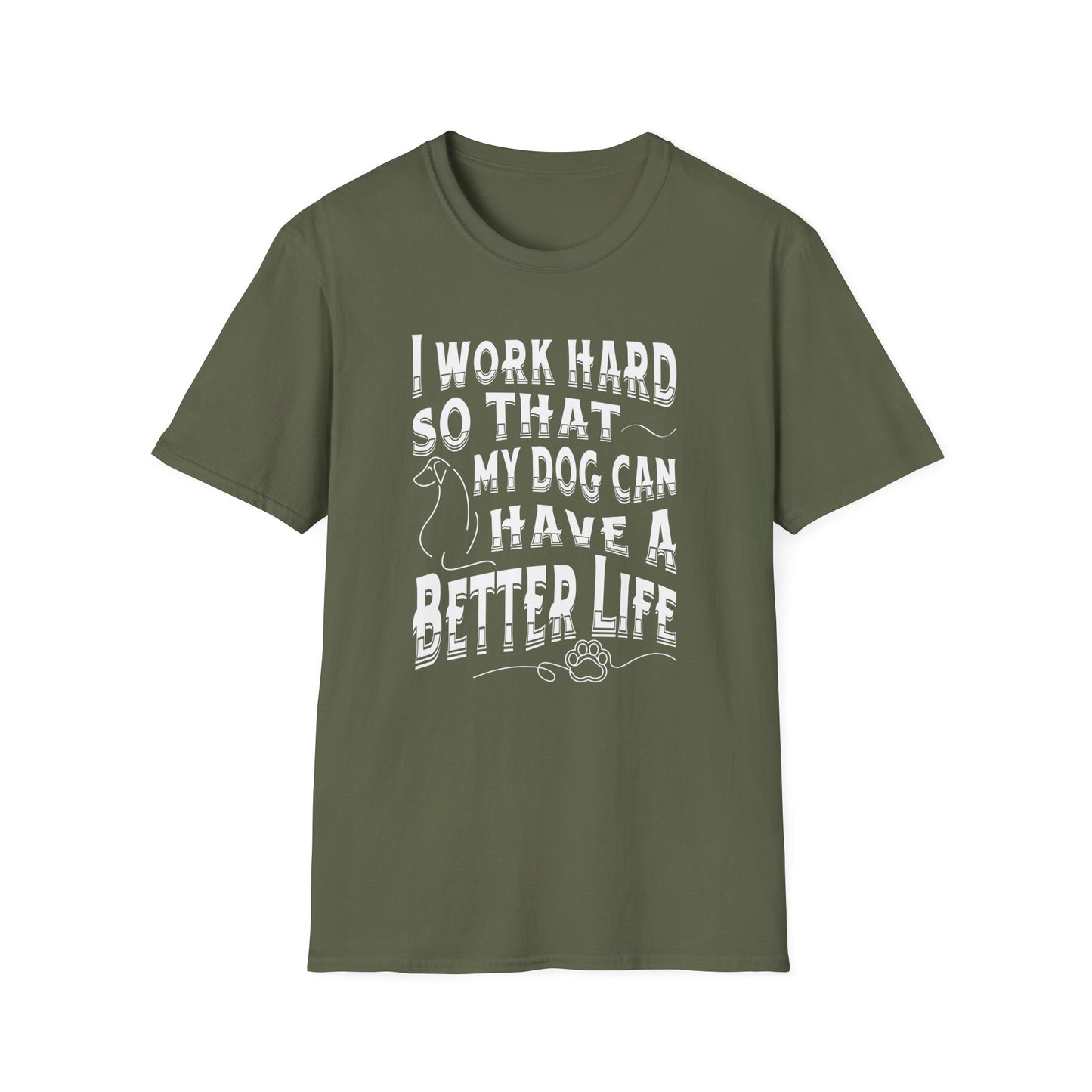 I Work Hard Dog Parent Tee – Funny Dog Lover Shirt