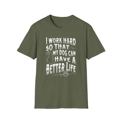 I Work Hard Dog Parent Tee – Funny Dog Lover Shirt