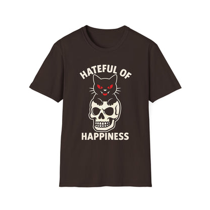 Evil Cat Skull T-Shirt | Hateful of Happiness Graphic Tee
