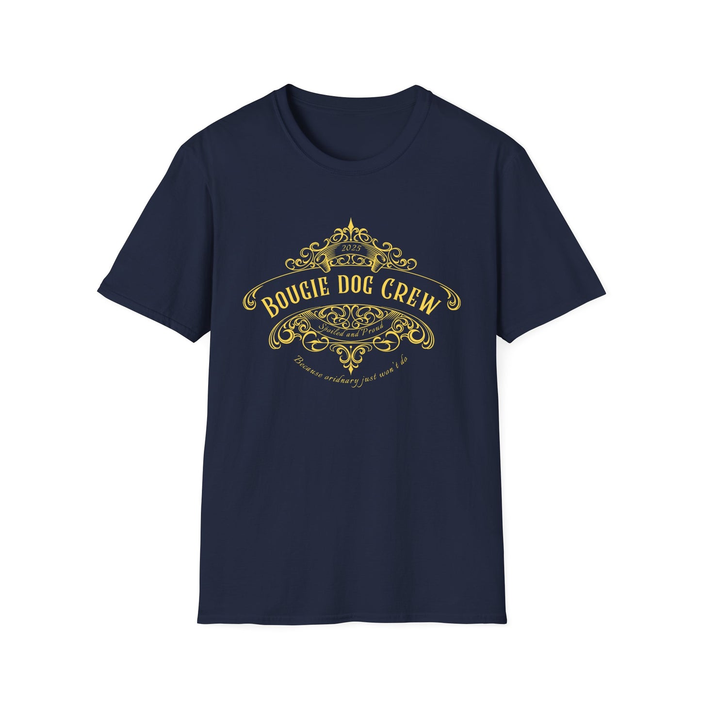 Bougie Dog Crew T-Shirt — Spoiled Dog Mom Tee