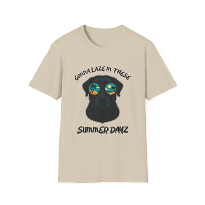 Cool Dog Summer Vibes T-Shirt, Summer T-Shirt, Dog Lover Gift, Casual Wear, Gift for Pet Owners, Beach Day Top