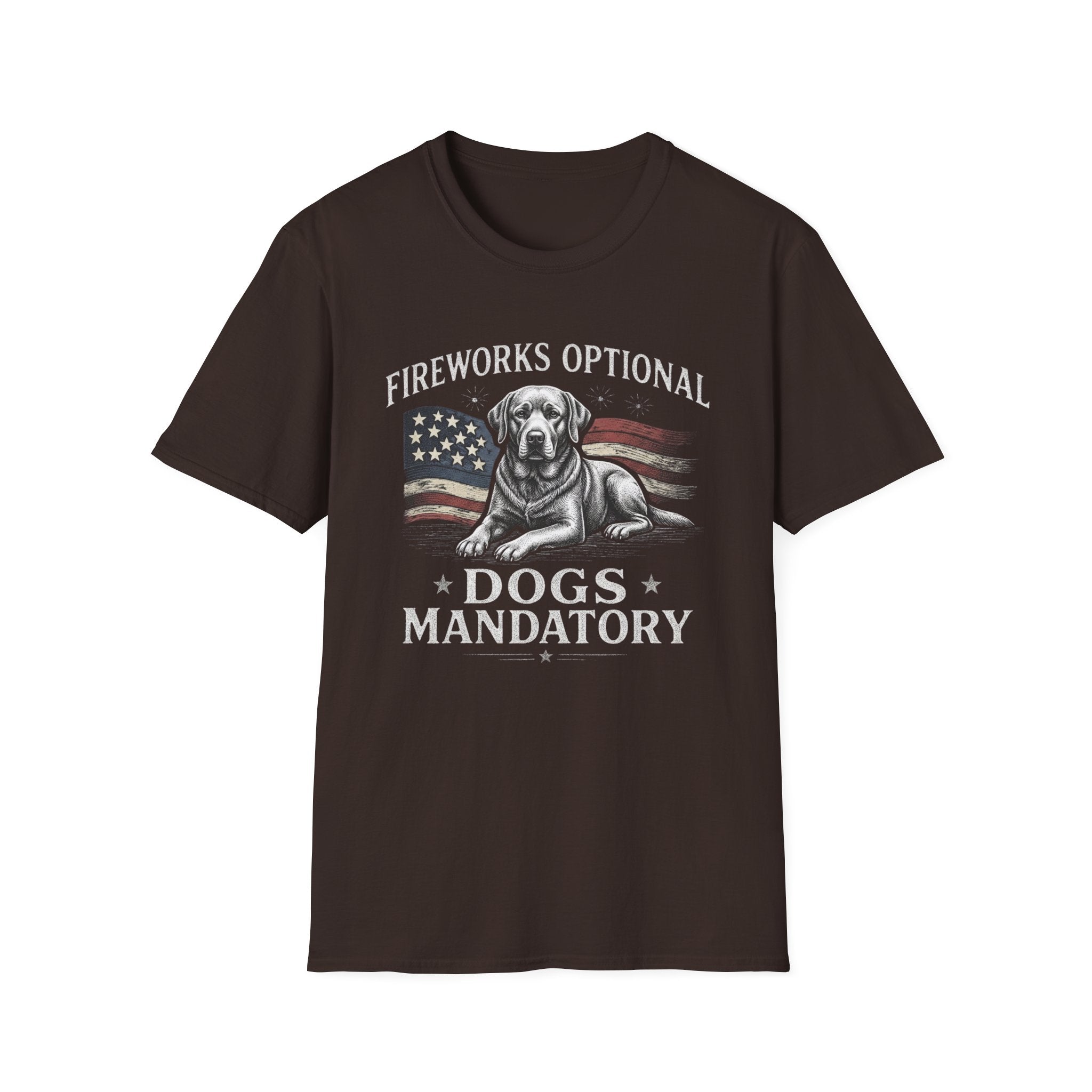Fireworks Optional Dogs Mandatory Labrador T-Shirt