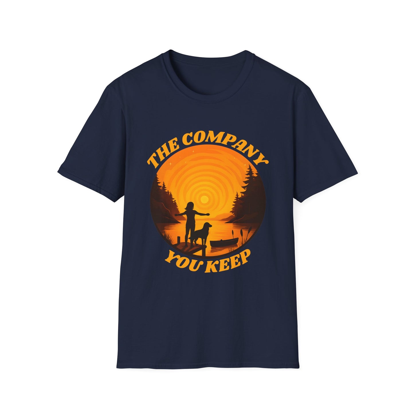 The Company You Keep Dog & Lake Sunset Tee