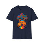 Colorful Sleeping Dog Trippy Tree Psychedelic T-Shirt