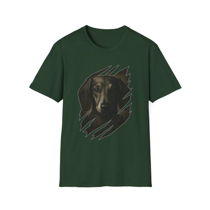 Dachshund Ripped Claw T-Shirt | Cool Dog Lover Graphic Tee