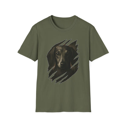 Dachshund Ripped Claw T-Shirt | Cool Dog Lover Graphic Tee