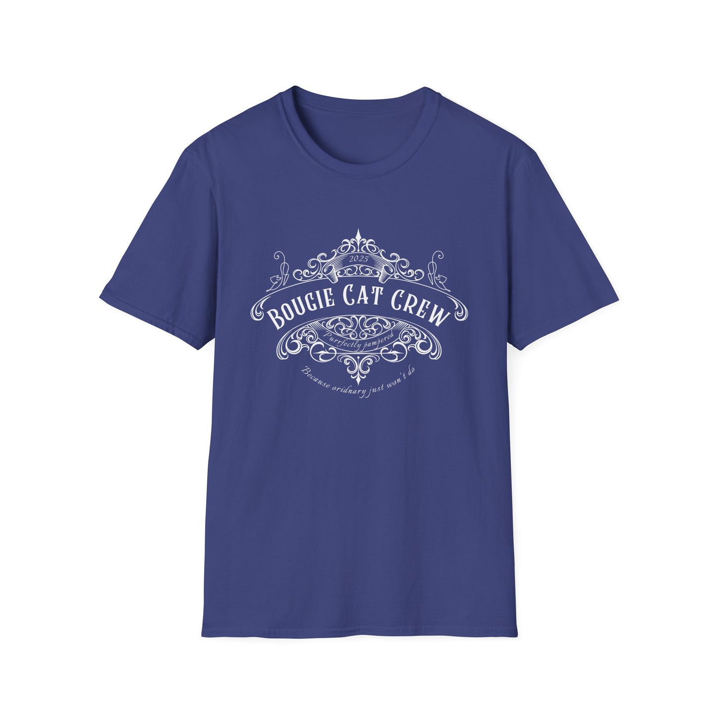 Bougie Cat Crew Tee – Purrfectly Pampered Cat Shirt