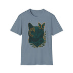 Cyber Floral Cat T-Shirt