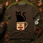 Coffee First, Darkness Later Cat T-Shirt