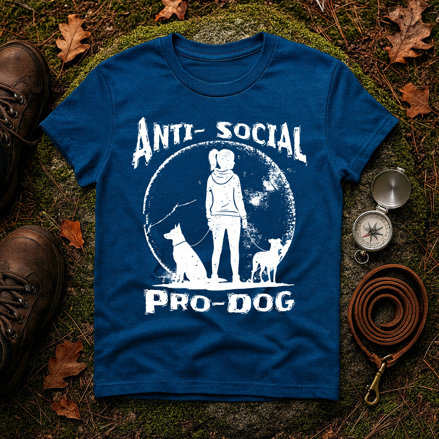 Anti-Social Pro-Dog Women’s Dog Lover T-Shirt
