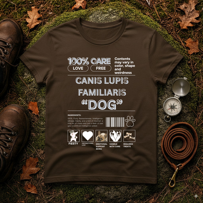 Canis Lupus Familiaris Dog Tee - Funny Vet Label