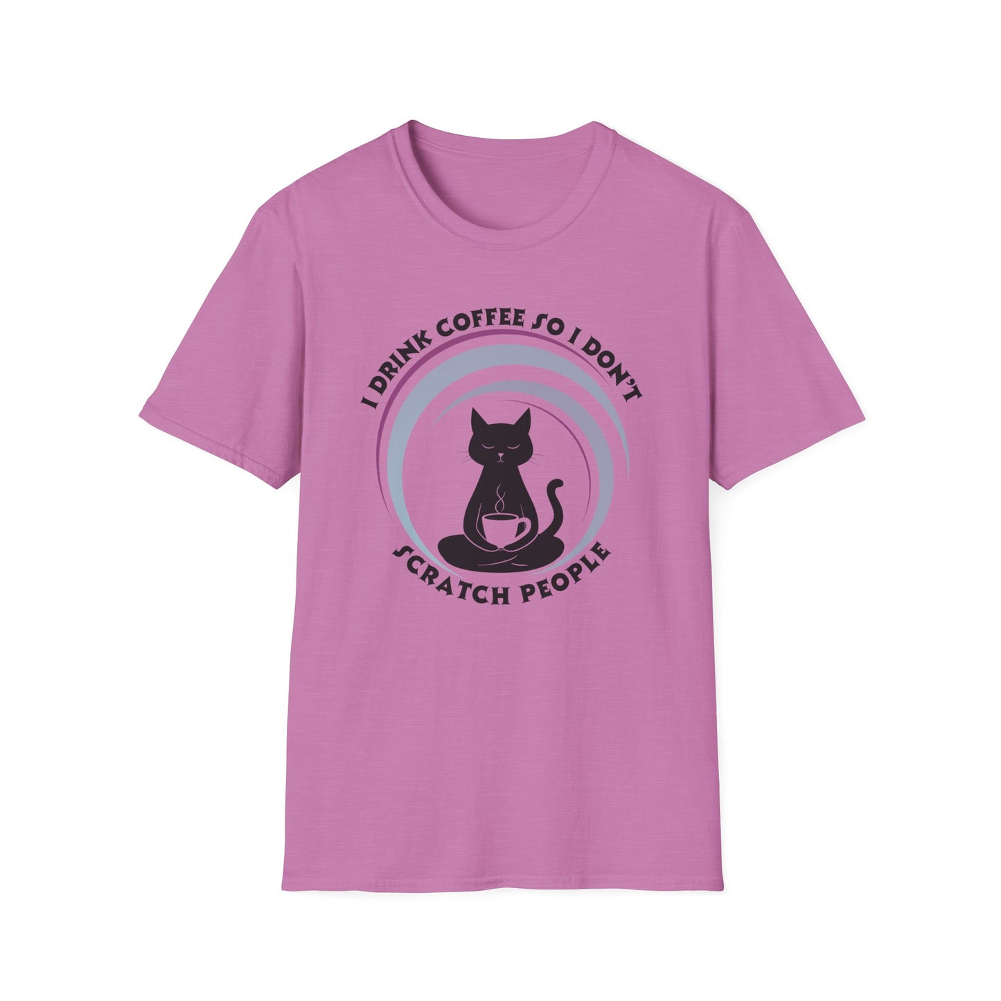 Funny Cat Coffee Shirt – I Drink Coffee So I Don't Scratch People Tee