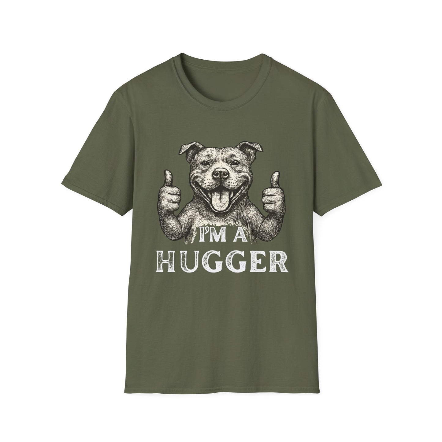 Pitbull Hugger T-Shirt | Funny Dog Lover Graphic Tee