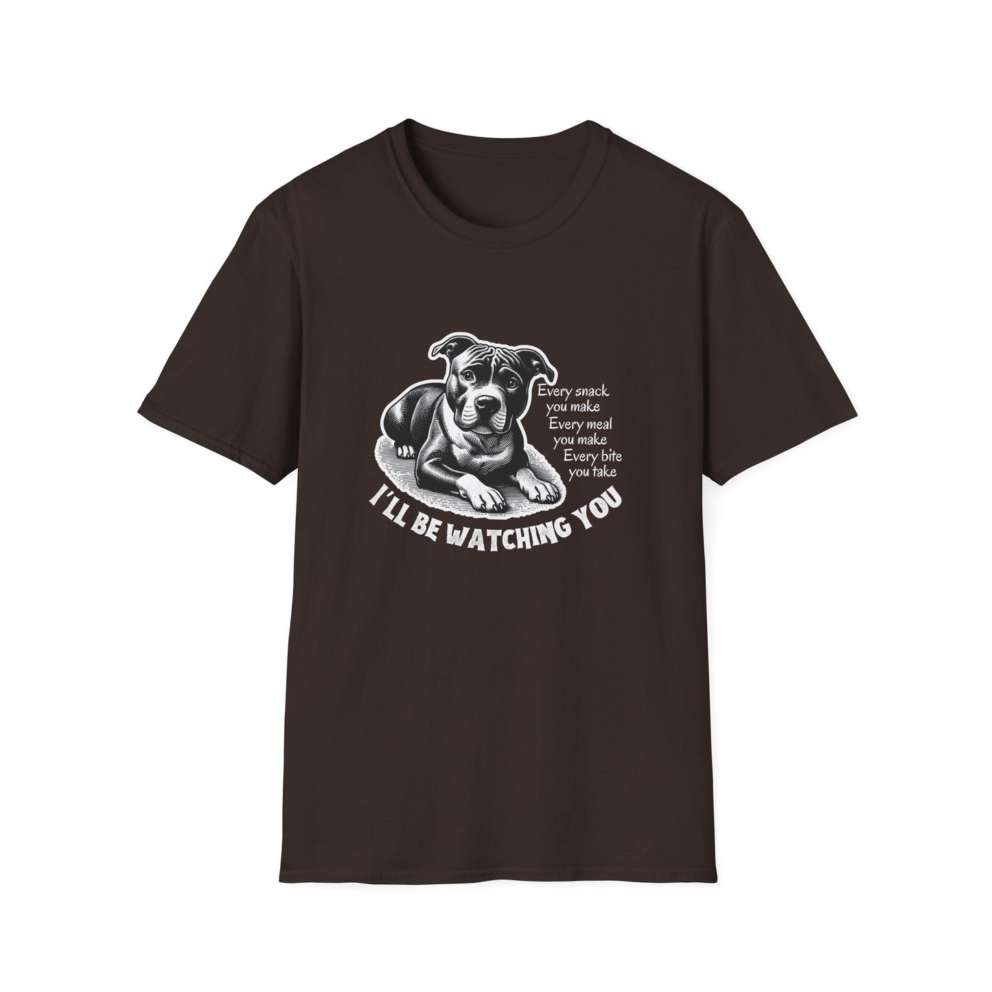 Funny Dog Watching You Snack Quote T-Shirt