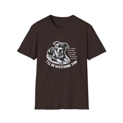 Funny Dog Watching You Snack Quote T-Shirt