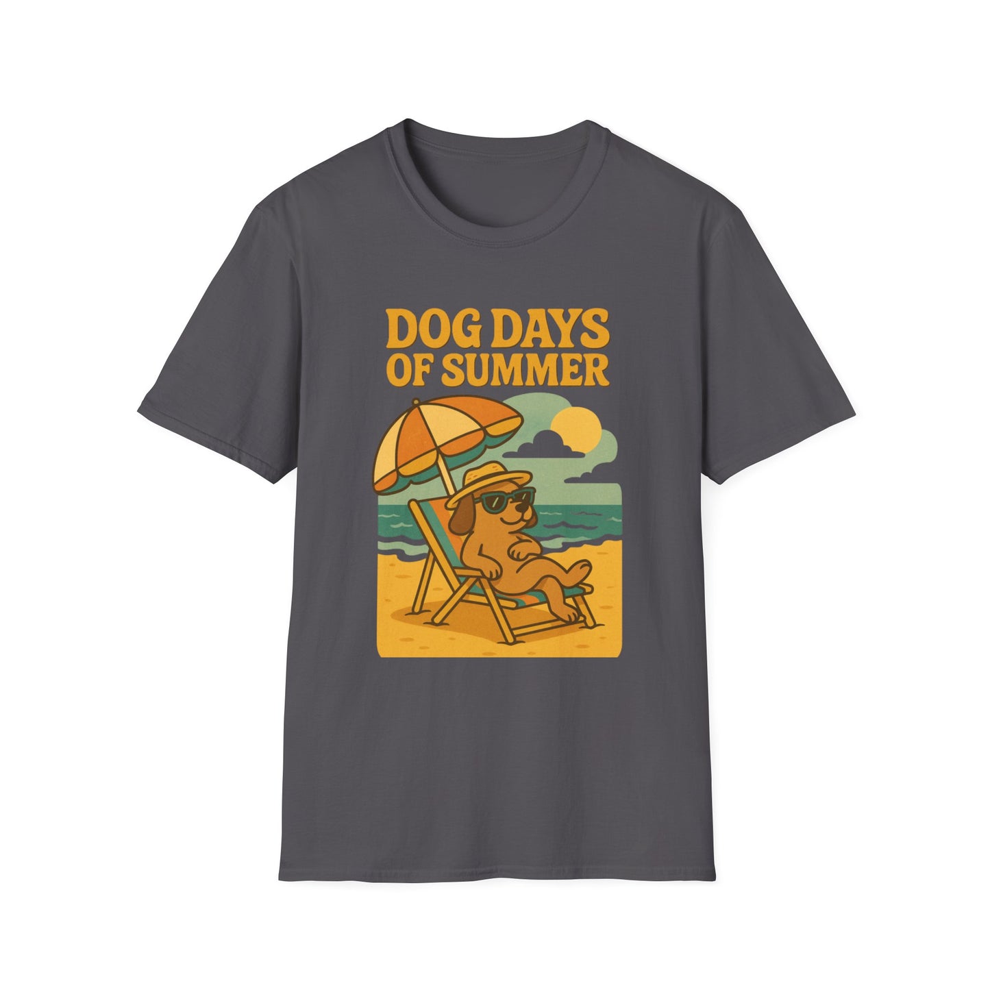 Dog Days of Summer Unisex T-Shirt - Cute Dog Graphic Tee for Pet Lovers, Summer Vibes, Beach Day, Gift Idea, Casual Wear