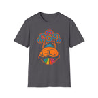 Colorful Sleeping Dog Trippy Tree Psychedelic T-Shirt