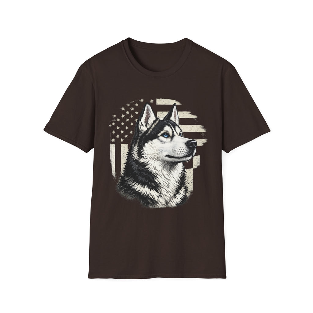 Patriotic Husky Pride T-Shirt