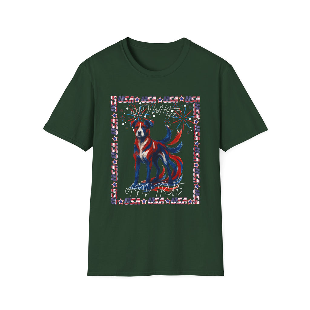 USA Fireworks Dog Lover T-Shirt