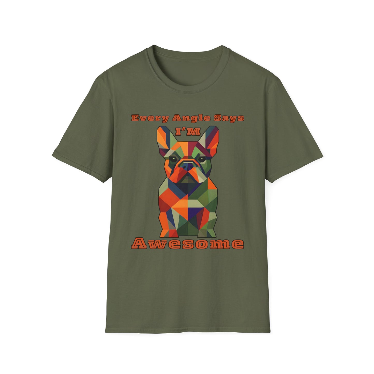 Awesome French Bulldog Unisex Softstyle T-Shirt, Dog Lover Gift, Casual Wear, Birthday Gift, Funny Tee, Pet Owner Merch