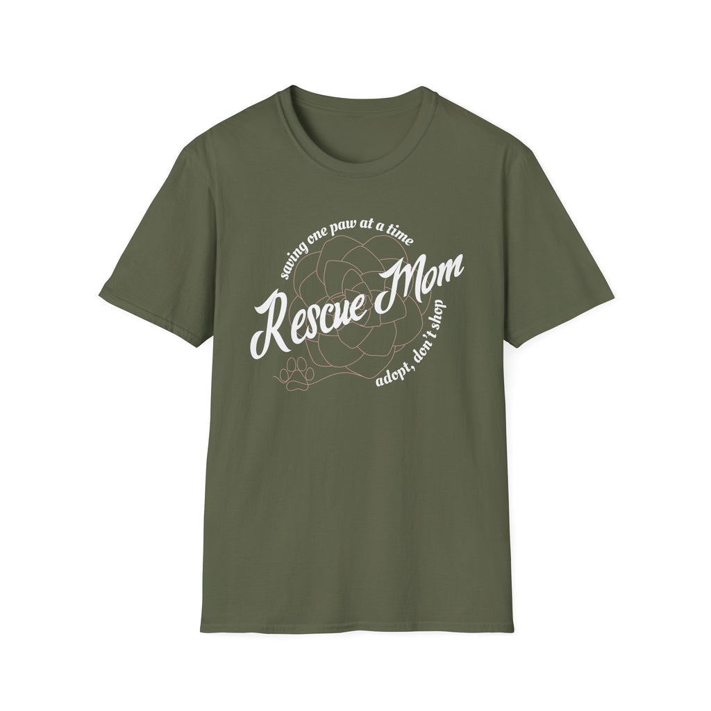 Rescue Mom One Paw at a Time T-Shirt