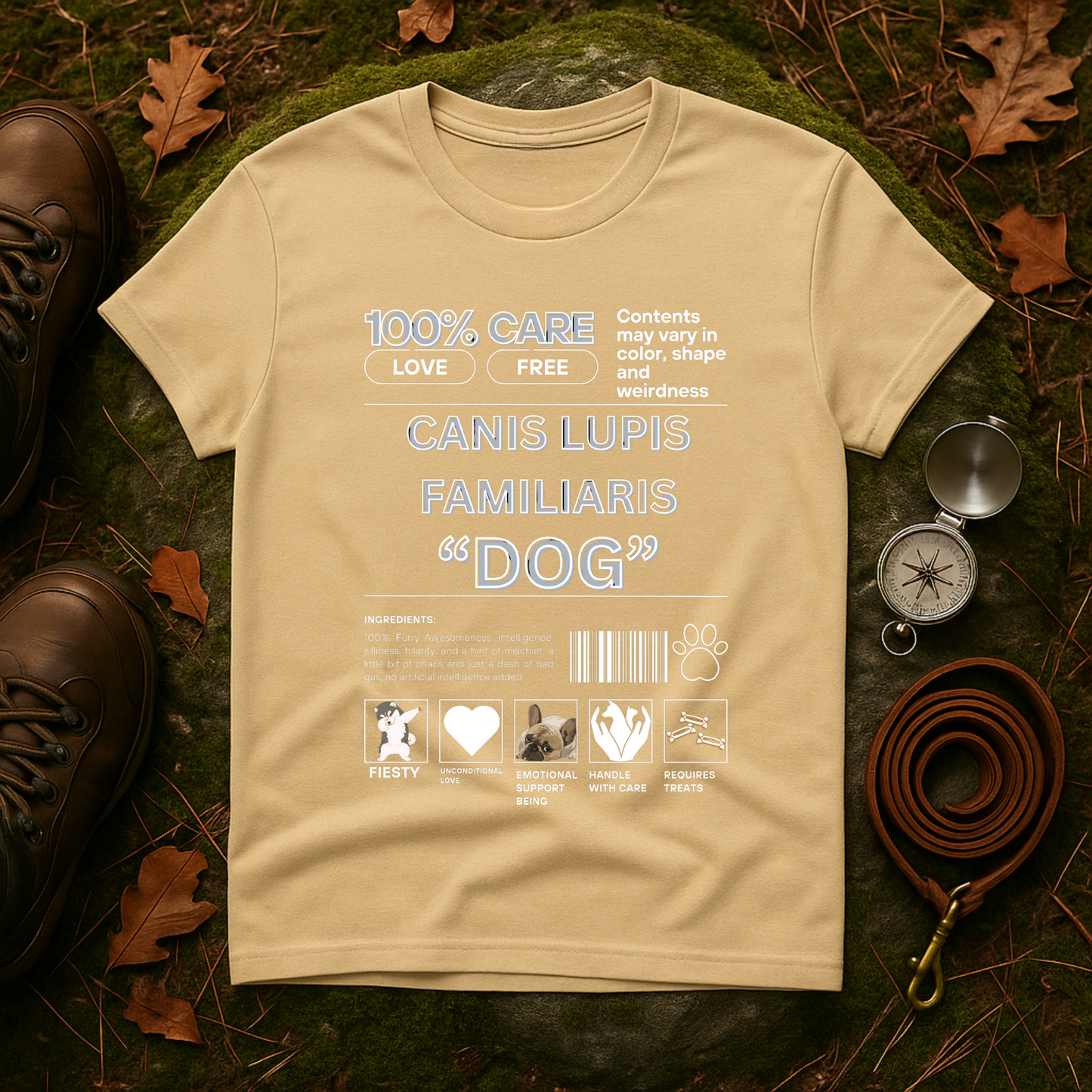 Canis Lupus Familiaris Dog Tee - Funny Vet Label