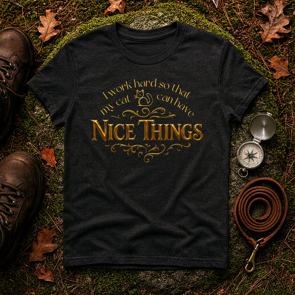 I Work Hard So My Cat Can Have Nice Things T-Shirt