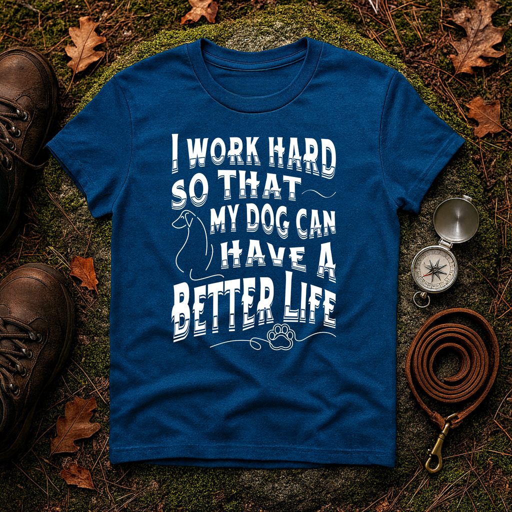 I Work Hard Dog Parent T-Shirt