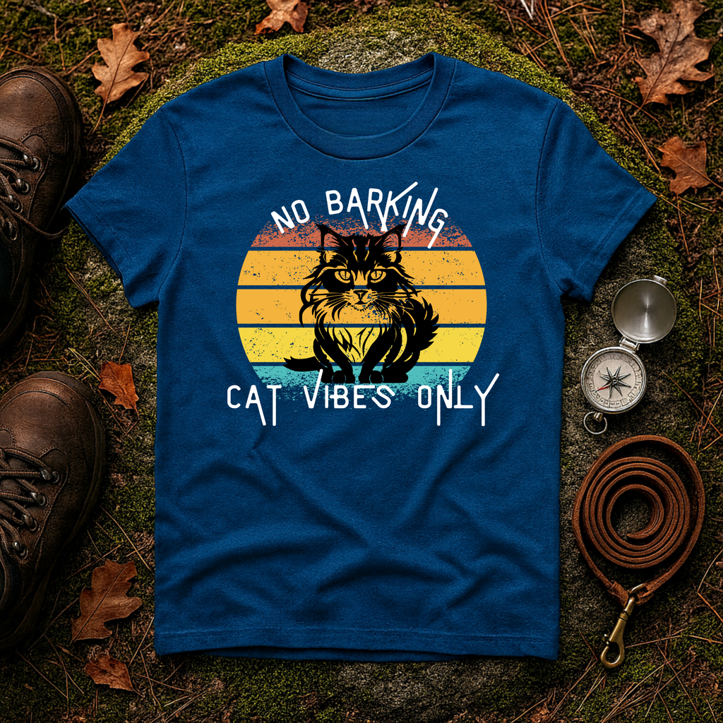Cat Vibes Only Retro T-Shirt