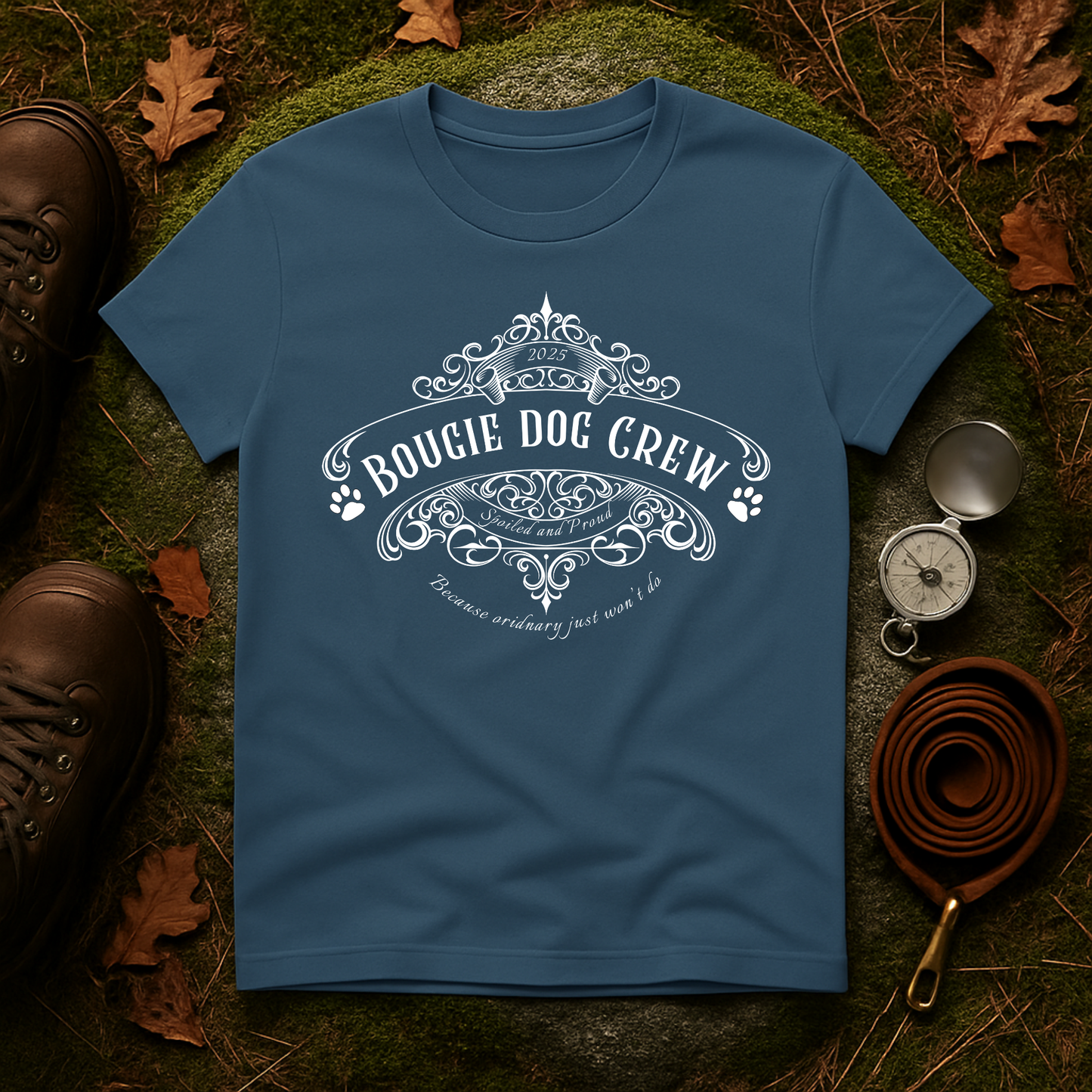 Bougie Dog Crew T-Shirt — Spoiled Dog Mom Tee
