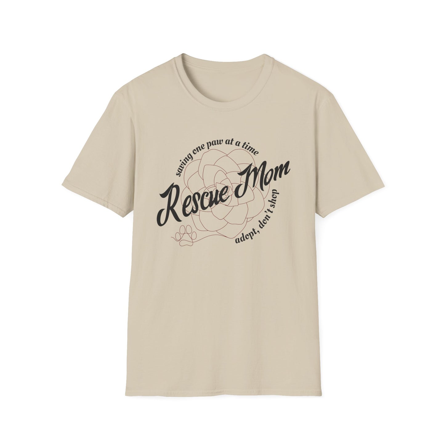 Rescue Mom Succulent Dog or Cat Shirt – One Paw at a Time