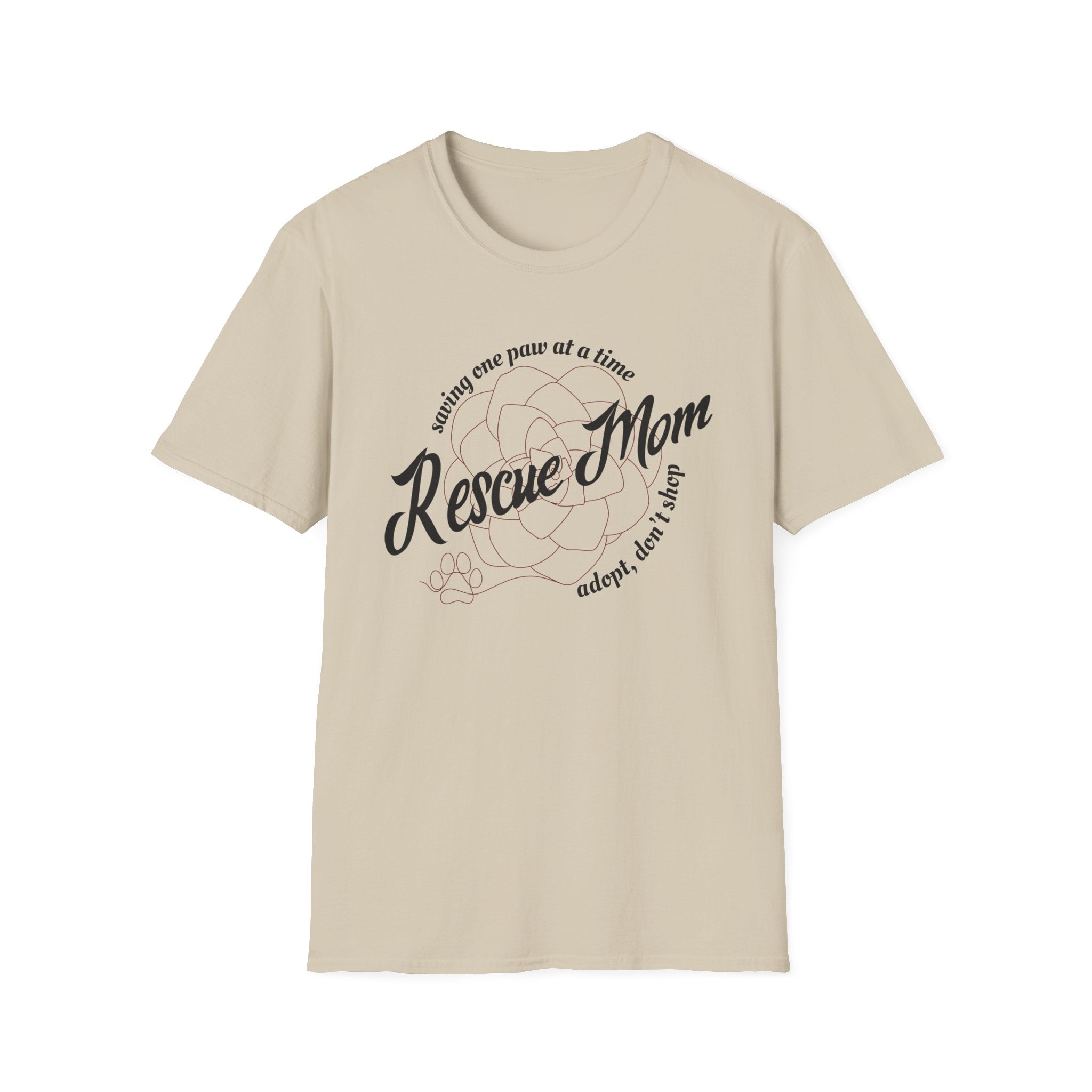 Rescue Mom One Paw at a Time T-Shirt