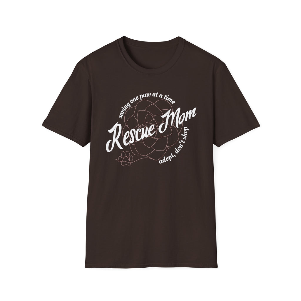 Rescue Mom One Paw at a Time T-Shirt