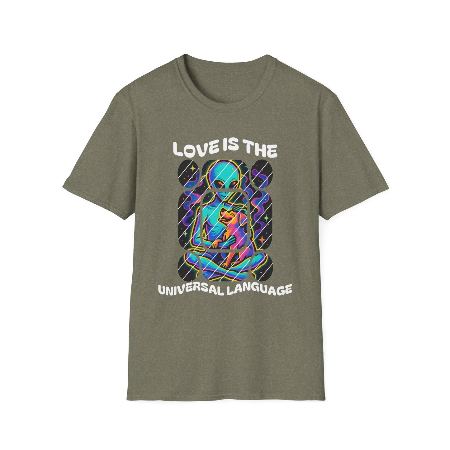Alien Hug Dog Tee – Love Is The Universal Language
