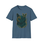 Cyber Floral Cat T-Shirt
