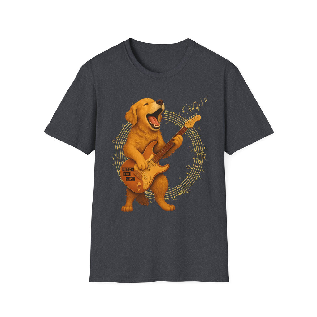 Rocking Golden Retriever Guitar Shirt