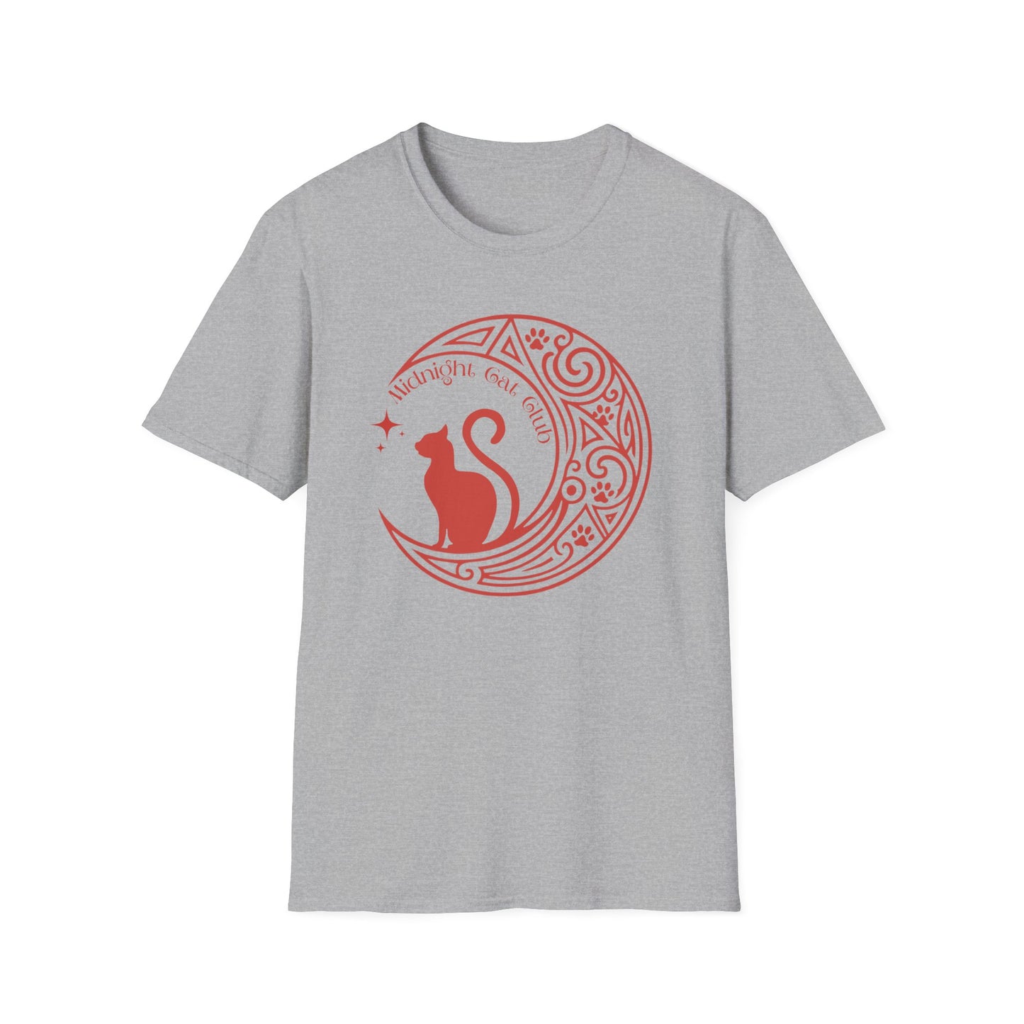 Midnight Cat Club Shirt – Moon Cat Tee for Cat Lovers