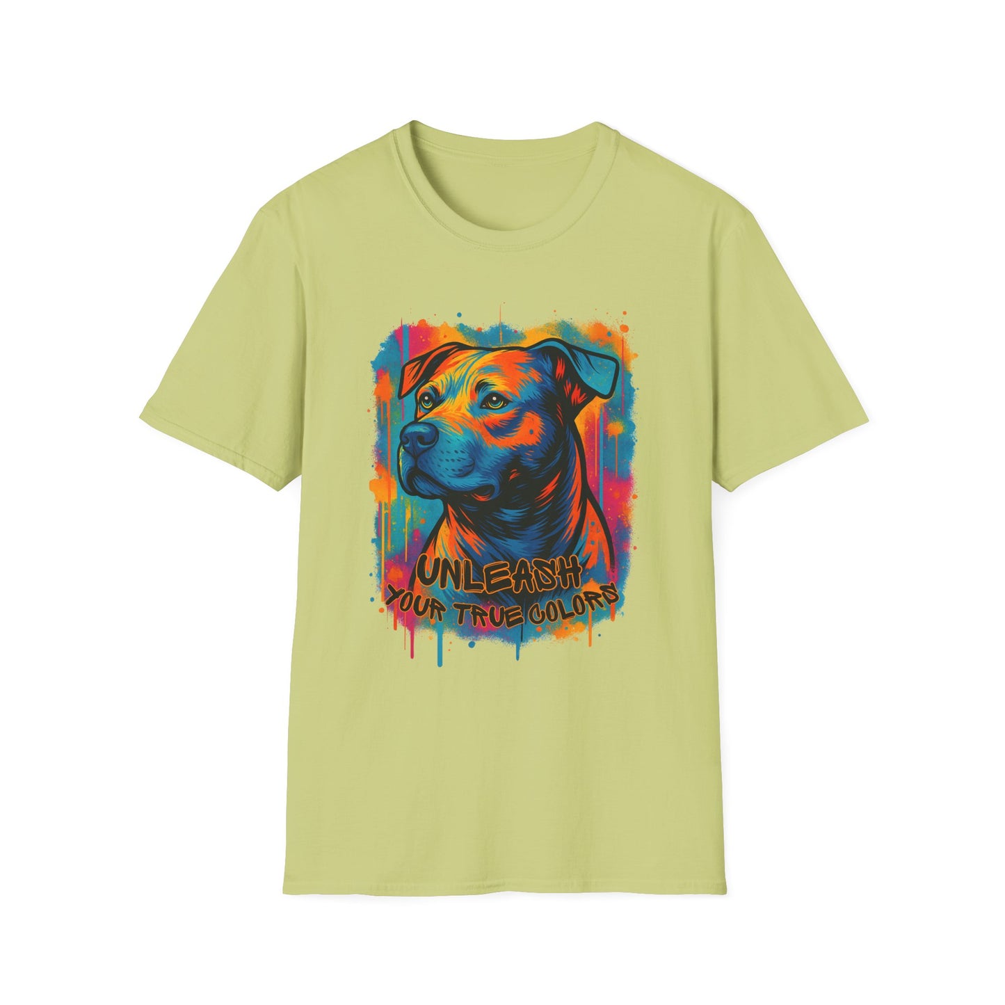 Colorful Pitbull Shirt – Unleash Your True Colors Tee