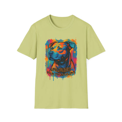 Colorful Pitbull Shirt – Unleash Your True Colors Tee