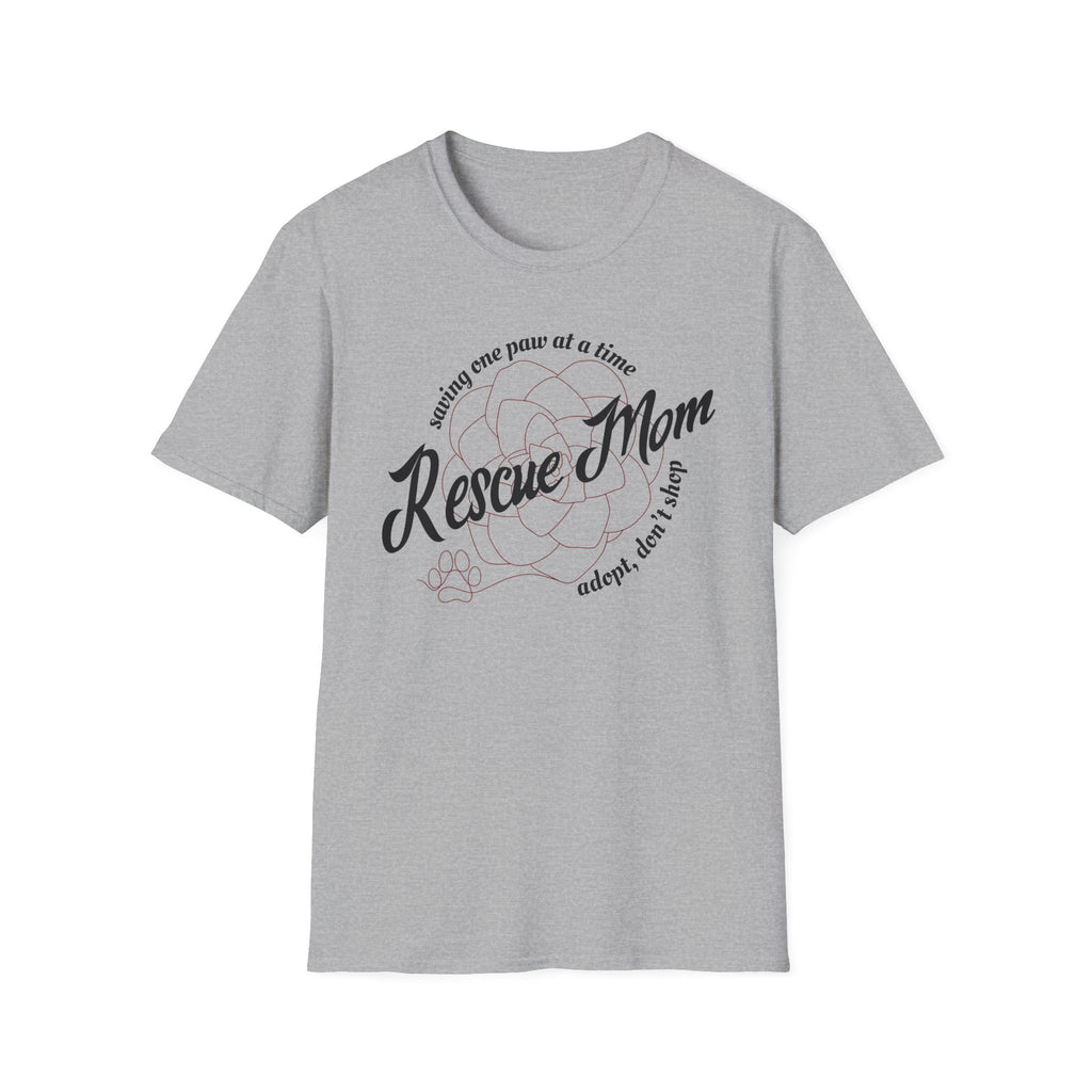 Rescue Mom One Paw at a Time T-Shirt