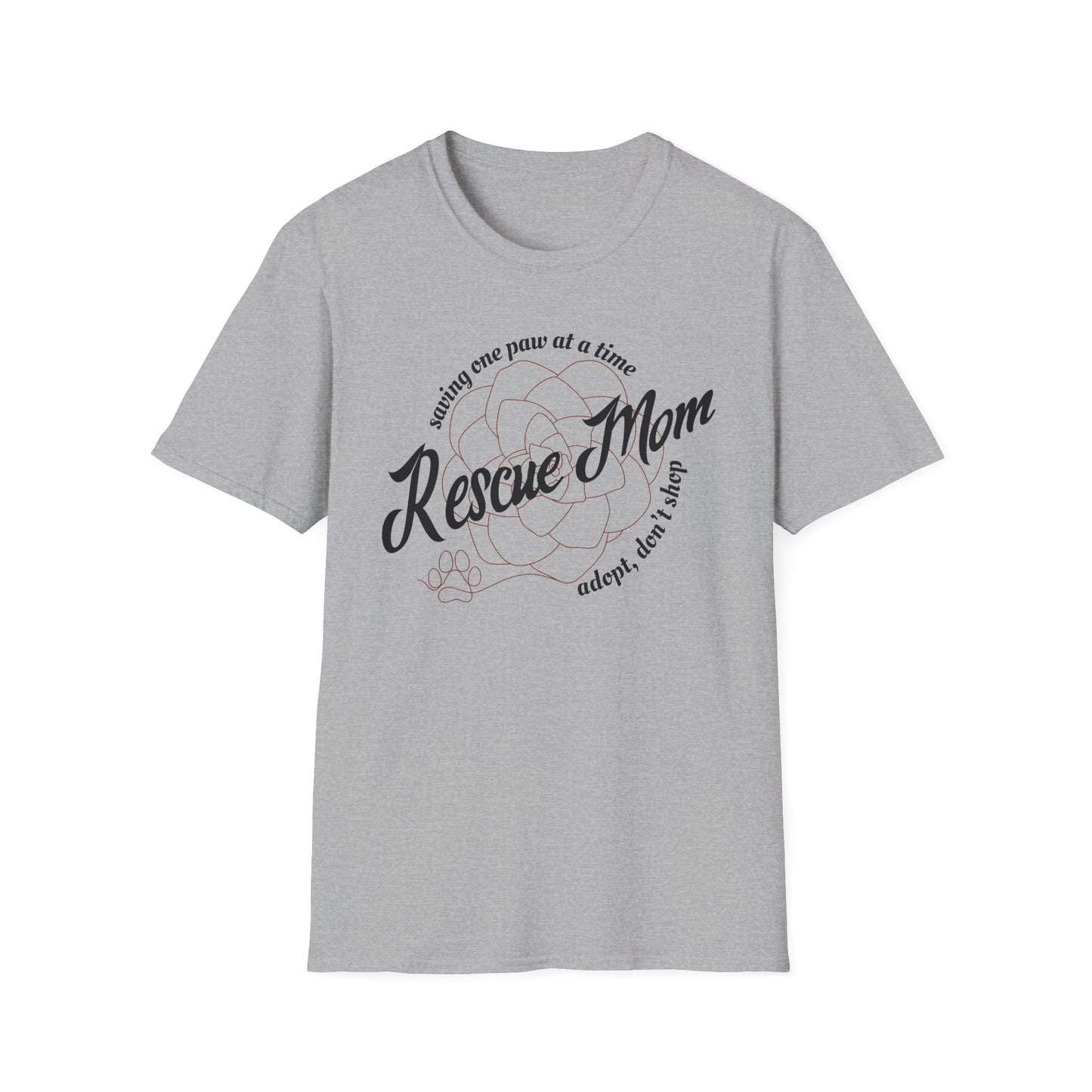 Rescue Mom Succulent Dog or Cat Shirt – One Paw at a Time