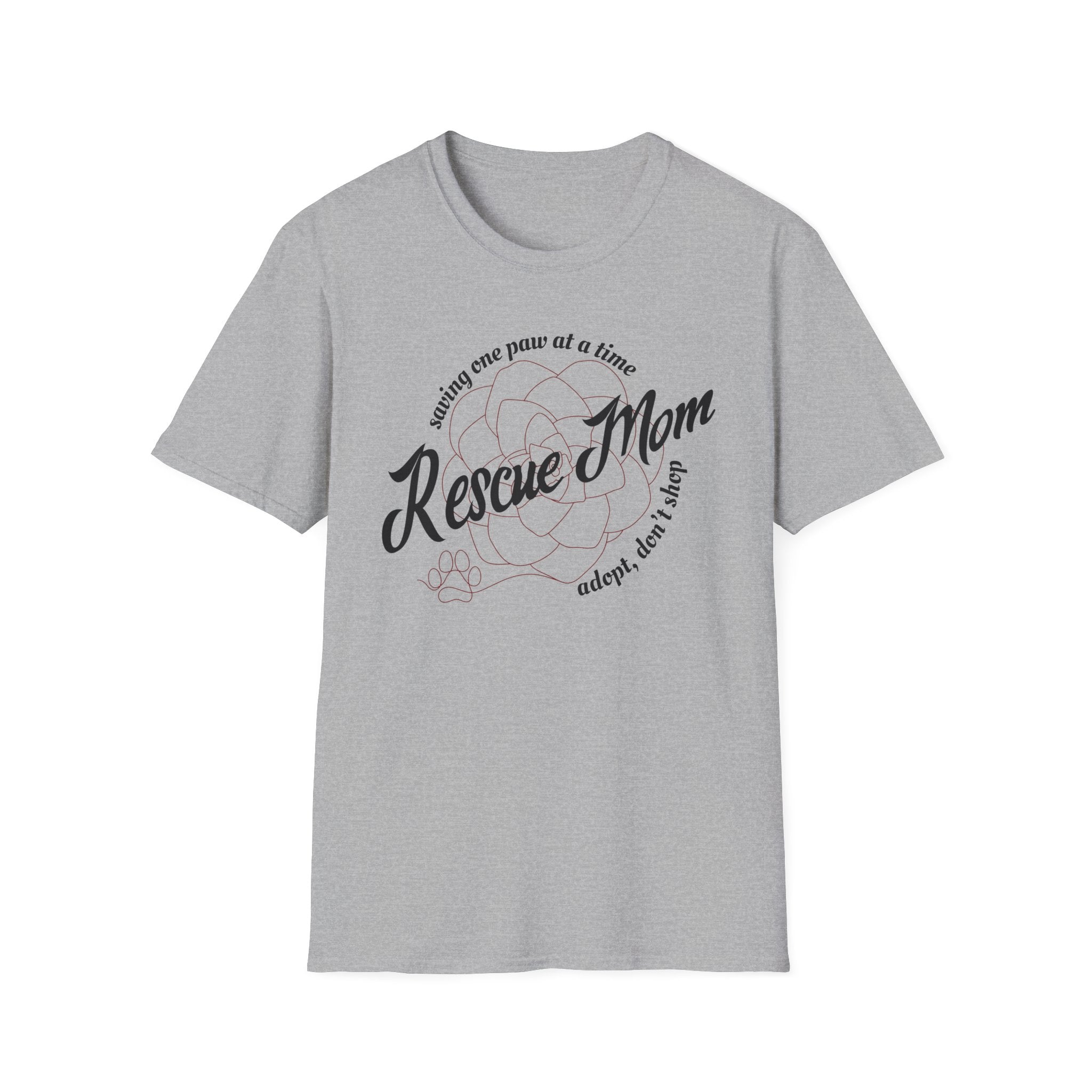 Rescue Mom One Paw at a Time T-Shirt