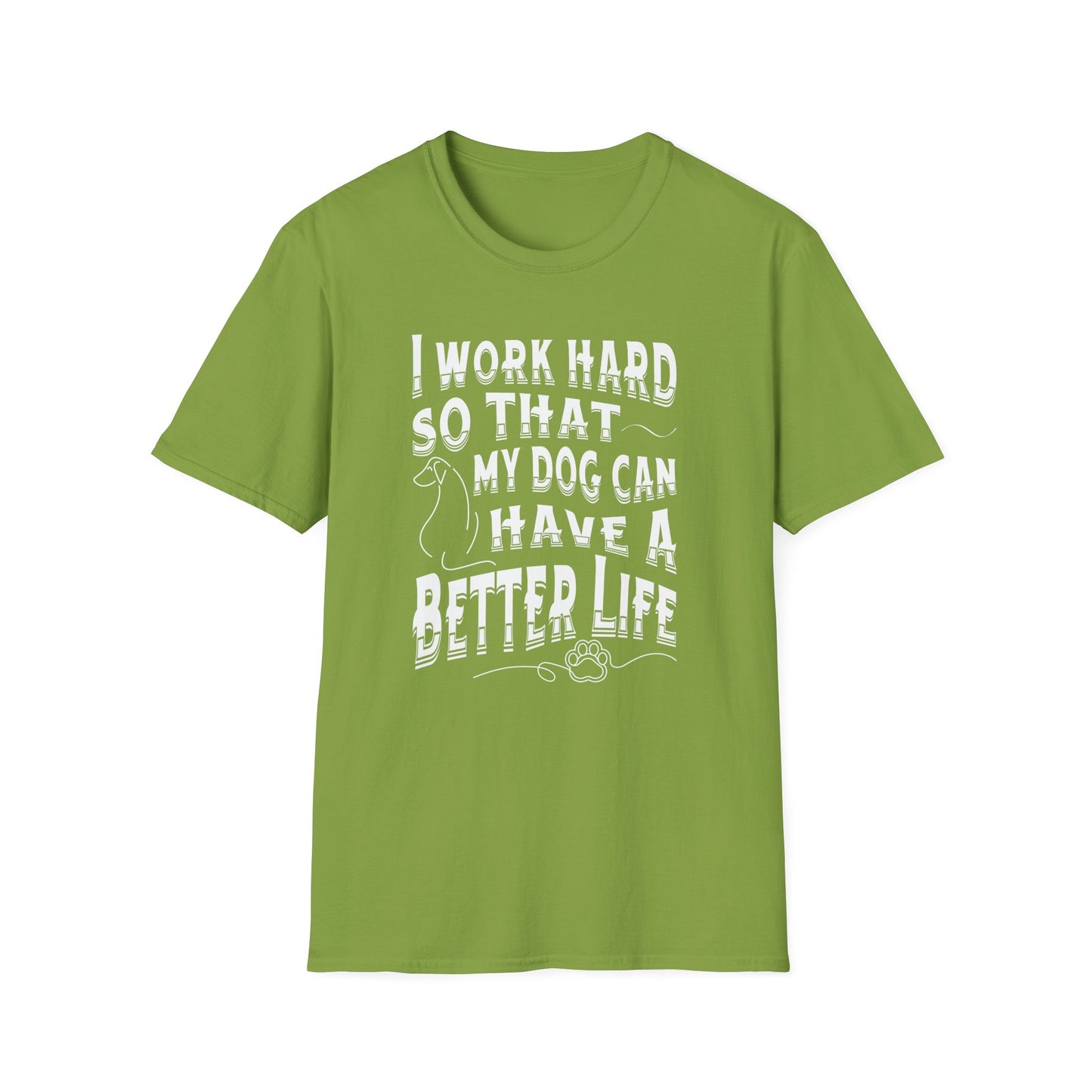 I Work Hard Dog Parent Tee – Funny Dog Lover Shirt