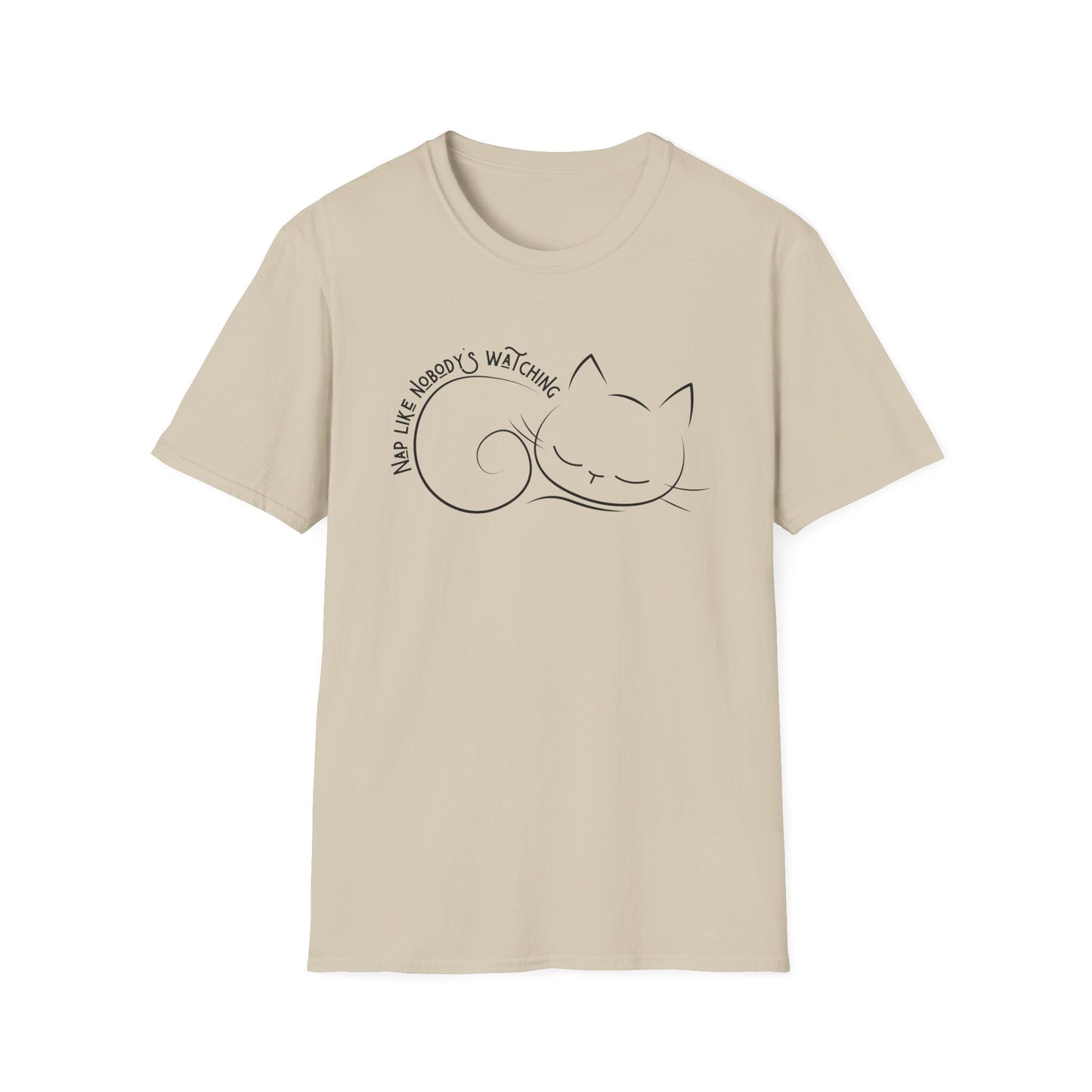 Nap Like Nobody's Watching Cat Tee – Cute Cat Shirt